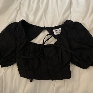 Princess Polly cropped open back top